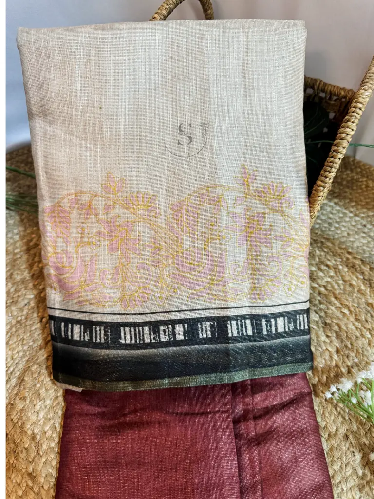Ready-to-wear-brown-cream-saree.webp