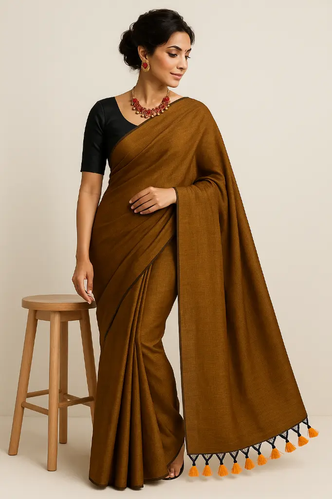 Sangi-brown-khadi-cotton-saree-4.webp