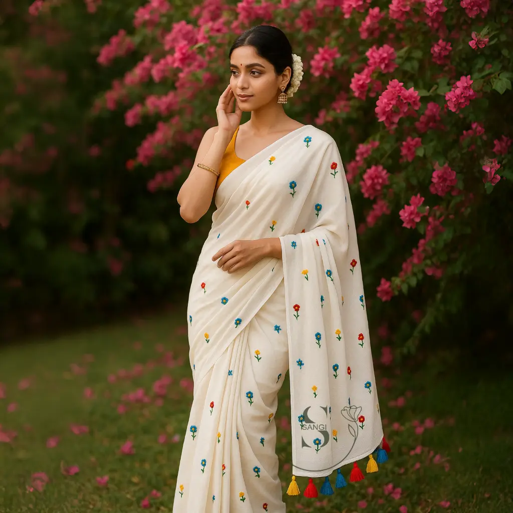 Mul Cotton-flower-embridry-white-Saree-4.webp