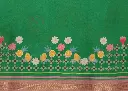 Ready-to-wear-saree-green-model-closeup.webp