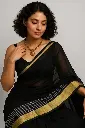 Mulcotton-black-golden-border-saree (2).webp
